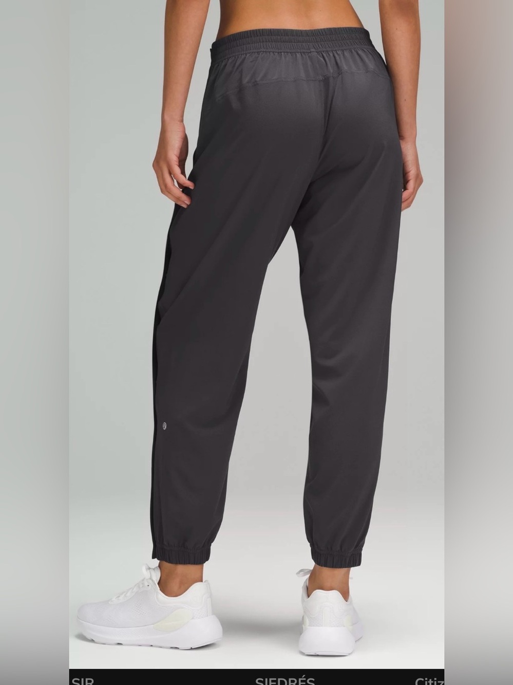 176. Lululemon size 14 Tear Away Mid Rise Track Pant Gray 14 - Picture 3 of 13